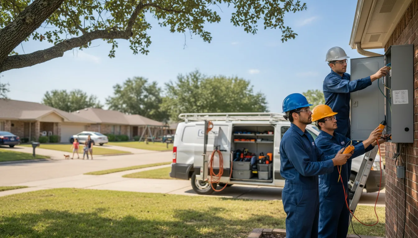 Certified electrician providing emergency electrical services in Delhi, LA